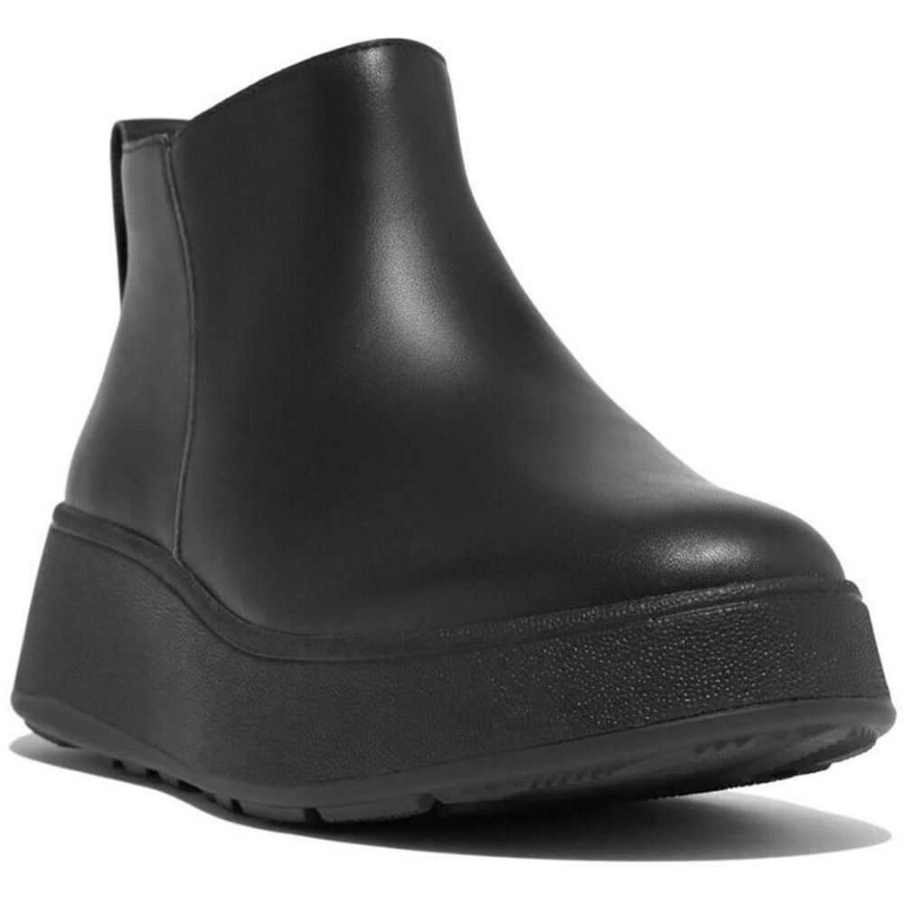 Fitflop Womens Black Leather Ankle Boots Shoes NWT